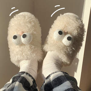 Quality Assurance PVC Sole <b>Home</b> <b>slippers</b> Artificial Hair Lining Girls <b>slippers</b> the New Fashion - Product Image 2