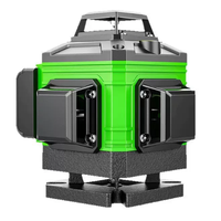 Niveau laser 4D à 16 lignes, auto-nivelant, haute précision, lumière verte, pour murs et sols industriels