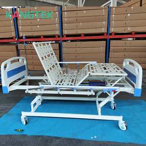 Высококачественное больничное оборудование, 3-функциональная Больничная койка, 3-кратная ручная кровать для ухода за больными - Product Image 4