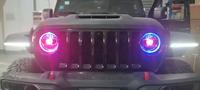 Feux avant LED Demon Eyes de haute qualité pour Jeep Wrangler JL 2018+ et Jeep Gladiator 4x4 Accessoires tout-terrain