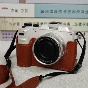 เคสหนังสำหรับกล้องมิเรอร์เลสเลนส์ซูมดิจิตอล 18X F2.2 กระเป๋าป้องกันสำหรับใช้ในบ้านพร้อมสายคล้อง - Product Image 4