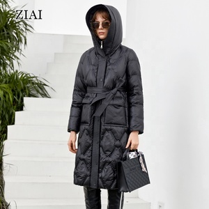 New Winter Jacket With Hood Fashion Solid Color Waterproof Jacket <strong>Black</strong> Long Winter <strong>Parka</strong> <strong>Coat</strong> Winter Clothes for <strong>Women</strong> - Product Image 4