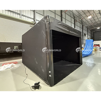 Tente de simulateur de golf gonflable commerciale personnalisée pour la pratique à domicile, type enclos de driving range