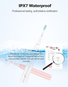 Potente spazzolino da denti ricaricabile senza fili USB spazzolino da denti sbiancante elettronico impermeabile spazzolino elettrico sonico ad ultrasuoni - Product Image 5