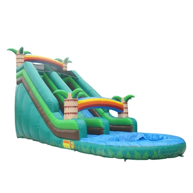 Top quality inflatable slides pool inflatable water slides with pool