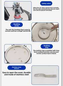 KEFEI 201 Autoclaaf Drukstoomsterilisator Aanpasbaar 8L/12L/18L/24L Capaciteit DCM Ondersteund Laboratoriumuitrusting - Product Image 5