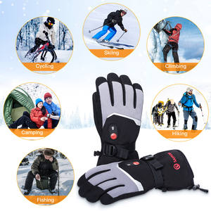 Guanti riscaldanti termici per sport invernali da uomo e donna guanti riscaldati da sci impermeabili traspiranti con batteria ricaricabile intelligente USB - Product Image 5