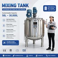 Cuve de réaction à chauffage électrique en acier inoxydable pour la fermentation, le stockage de l'eau, nouveau réservoir sous pression, tambour de mélange