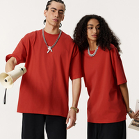 T-shirt unisexe à manches courtes surdimensionné de haute qualité 100% coton imprimé par transfert thermique unique de base