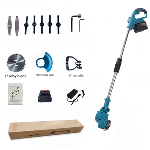 Tondeuse à gazon FengLi industrielle 21V à batterie lithium, moteur 4 temps 125cc, bac de ramassage 150L, petite tondeuse de jardin DIY rechargeable 500W - Product Image 3