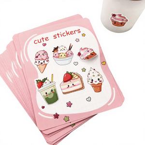 Autocollants personnalisés, portables, durables et personnalisés, imperméables, à paillettes, découpés à la forme, autocollants à paillettes de dessin animé pour la décoration de la maison - Product Image 3