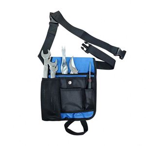 Sac banane portable multi-poches en PVC épaissi et résistant à l'usure pour outils, idéal pour électriciens sur chantier - Product Image 4