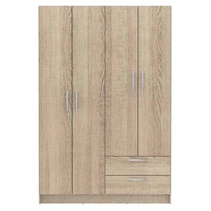 <span class=keywords><strong>Armoire</strong></span> d'angle moderne <span class=keywords><strong>en</strong></span> bois mélaminé à 4 portes pour chambre à coucher Nouveau modèle de placard à vêtements <span class=keywords><strong>en</strong></span> bois avec design élégant pour un usage domestique - Product Image 2