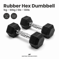Haltères hexagonaux en caoutchouc noir de 10 kg – Vente directe usine – Haltères personnalisés pour salle de sport – Poids libres pour usage commercial