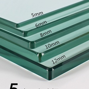 Dalle de verre trempé transparente personnalisable à épaisseurs multiples pour porte de villa, fenêtre, décoration industrielle avec design moderne - Product Image 6