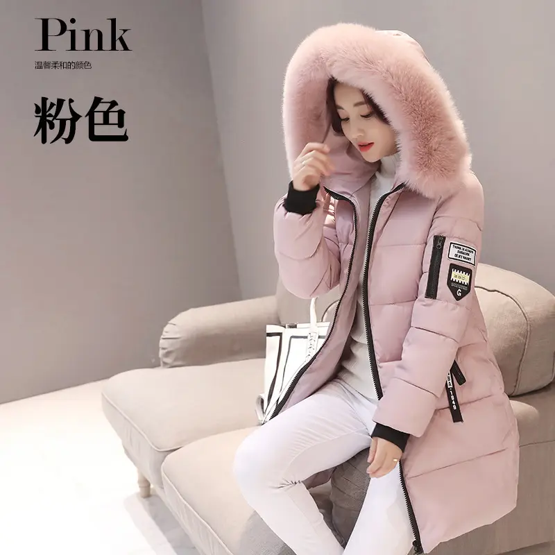 Jaket Hoodie wanita kerah bulu, jaket Hoodie parka, mantel Puffer musim dingin, mantel wanita, gaya Jepang, modis, untuk wanita