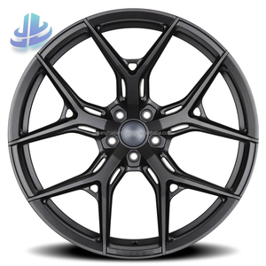 Jante en alliage style Vossen 17x7.5J ET35 5x112 PCD CB66.56 Noir brillant semi-mat en stock pour Audi Mercedes Volkswagen - Product Image 2