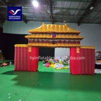Arco de entrada inflable Qiankun Palace para publicidad gigante personalizado de fábrica