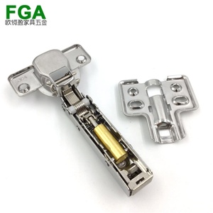 บานพับประตูครัวแบบหนีบ FGA SS01 ขนาด 35 มม. ผลิตจากสแตนเลส 304 ขัดเงา ปิดแบบนุ่มนวล สำหรับประตูหนา 14-22 มม. ดีไซน์ทันสมัย - Product Image 2