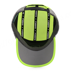 Tùy chỉnh phản chiếu cao su Logo không có cấu trúc chạy Oxford Dot Breathable Polyester Mũ bóng chày Ngoài trời Chạy Bộ Thể Thao trại 5 - Product Image 3