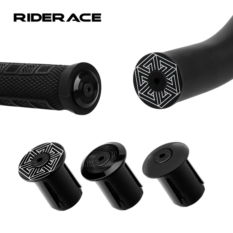 RIDERACE-Extremos de barra de bicicleta, tapón expansible ajustable para manillar, tapones de plástico para ciclismo de carretera, agarre para bicicleta de montaña