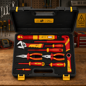 Heavy Duty 1000V Insulated Tool <b>Set</b> OEM Hard Case Electrical Insulation Hand Tool Kit MOQ 100 <b>Sets</b> Fast Shipping - Product Image 1