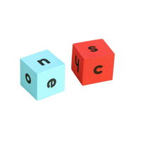 Dés en EVA souple de qualité supérieure pour l'apprentissage précoce : alphabet, phonétique, lecture et orthographe