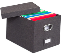 Internet est Meilleur Pliable Fichier Organisateur De Rangement avec Couvercle-Lin Décoratif Dépôt & Rangement Bureau Boîte Lettre Suspendue/jambe