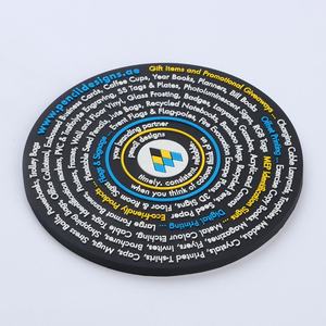 Atacado Personalizado Soft PVC Borracha Água Super Absorvente Cup Papel Beer Coasters Carro Coasters para Bebida