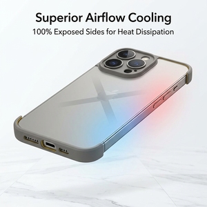 แผ่นรองมุมกันกระแทก TPU แบบนิ่มสำหรับ16 PRO MAX 15 Pro <span class=keywords><strong>14</strong></span> PLUS 13 12กรอบ360เต็มตัวกันกระแทก - Product Image 2