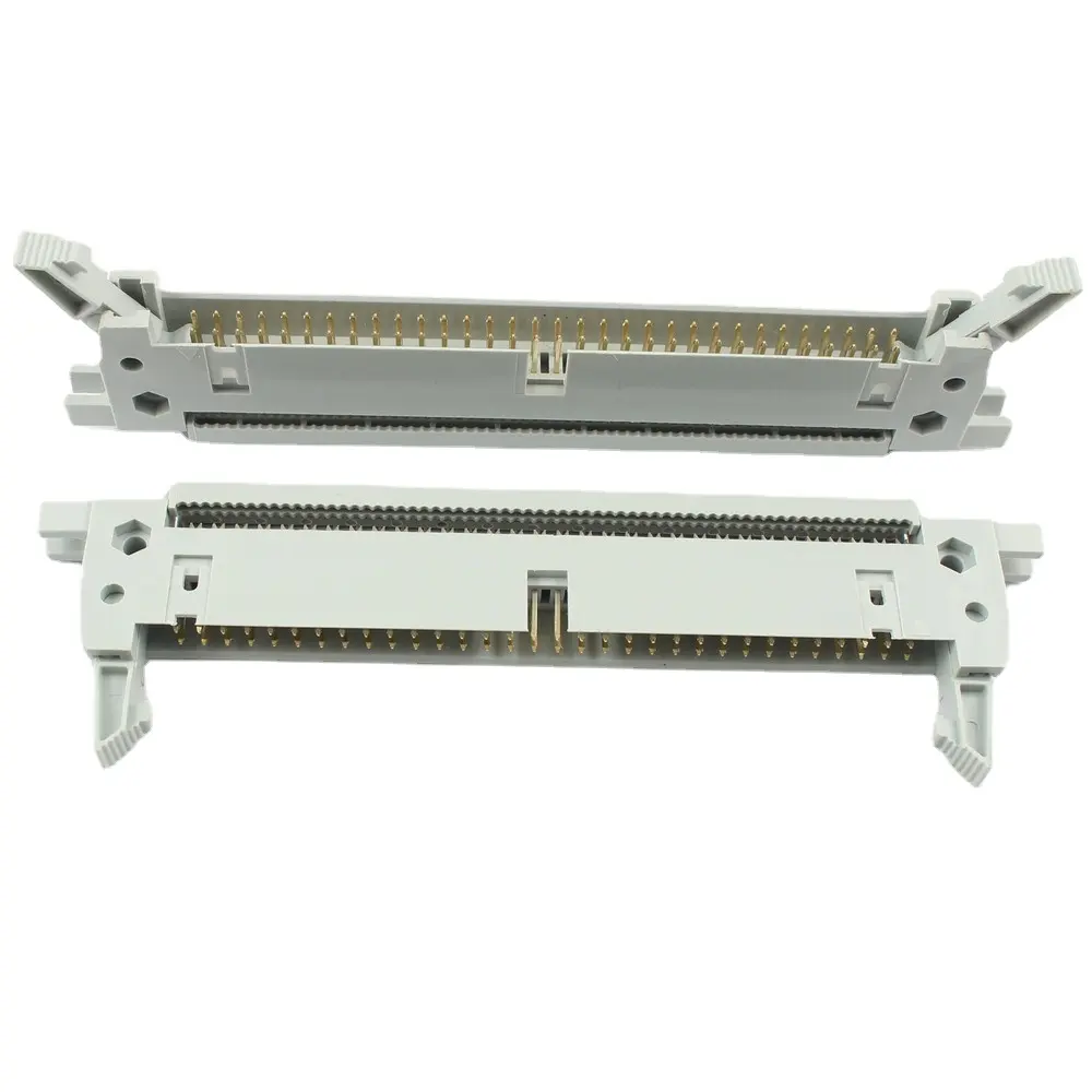 Шаг 2,54 мм 2x32 64 Pin DC2 IDC разъем штекер разъем эжектор с защелкой для шага 1,27 мм 64 P плоский кабель