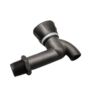 China Manufacturer Premium Durable Black Basin Plastic Faucet DN15 Ceramic Cartridge Water Tap Bibcock - Product Image 1
