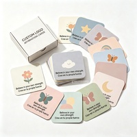 Cartes de méditation et de pleine conscience sur l'amour-propre et la santé mentale, conçues sur mesure par le fabricant, pour soulager l'anxiété et favoriser l'amour de soi.