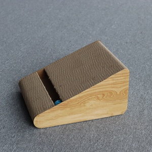 Vietnam Wholesale Modern <b>Interactive</b> <b>Cat</b> Scratcher Corrugated Cardboard with Ball <b>Toy</b> MDF and Paper Material - Product Image 1