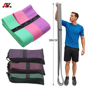 Customization High Quality 76 Inches Heavy Fabric Resistance <b>Bands</b> 60/90/150LBS Durable Exercise <b>Bands</b> Stretching Pull Strap - Product Image 1