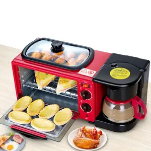 Casa multi-funzionale tre in una macchina prima colazione mini forno elettrico caffè frittata macchina del pane tostapane
