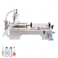 Machine de remplissage de liquide d'eau potable pneumatique semi-automatique à tête unique