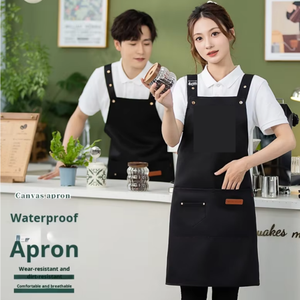 Tablier <span class=keywords><strong>de</strong></span> travail uni pour le jardinage et la cuisine, imperméable, personnalisable avec logo, vente en gros à prix abordable - Product Image 5