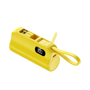 Sạc dự phòng 5000mAh tích hợp cáp, màn hình LED, pin dự phòng di động cho điện thoại thông minh, máy tính bảng, hỗ trợ sạc nhanh - Product Image 3