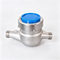 Durable DN15 Stainless Home Use Water Meter with High Accuracy Measurement ISO4064