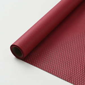 Dark Red Honeycomb <b>Paper</b> Recyclable Biodegradable Kraft <b>Paper</b> for Bouquet Wrapping-Thickened Grid <b>Pattern</b> Gift Packaging - Product Image 1