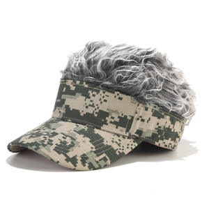 2024 nuevo producto al por mayor a granel deportes al aire libre gorra peluca Cola de Caballo camuflaje gorra de béisbol personalizado tapa completa <span class=keywords><strong>pelucas</strong></span> <span class=keywords><strong>para</strong></span> <span class=keywords><strong>hombres</strong></span> - Product Image 4
