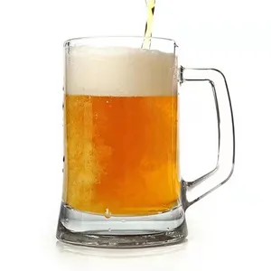 US Warehouse Glass Beer Cup Yard Stein 10oz Famcy inciso 25 oz bicchiere da birra in cristallo grande con manico