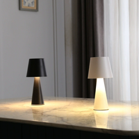 Lampe de table sans fil à gradation progressive 3 couleurs, lampe de table rechargeable, décoration intérieure, lampe de table LED à commande tactile pour restaurant