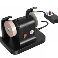 Mini machine de ponçage de table multifonctionnelle pour le ménage, avec double meule, pour affûter les couteaux, éliminer la rouille et polir