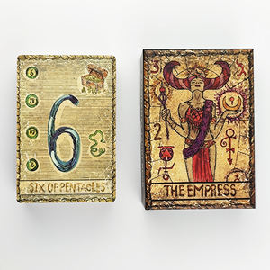 Cartes de Tarot <span class=keywords><strong>pour</strong></span> débutants avec livre de guidage 78 pièces ensembles de taille Standard avec sac de Tarot cartes de Tarot classiques - Product Image 3