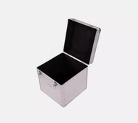 Boîte à disques vinyles LP en aluminium 100 x 12 pouces, étui rigide pour DJ
