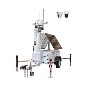 Nuevo Remolque Móvil de CCTV Solar Ecosight ES2P-435 2x435W con Mástil Manual Impermeable para Obras de Construcción - Product Image 1