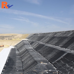 Géomembrane HDPE renforcée anti-perforation 1 mm 1,5 mm, revêtement robuste pour bassin de barrage et réservoir de sol gravillonné - Product Image 6