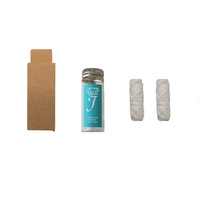 Fil dentaire en PLA de paille de maïs compostable écologique en gros et au détail avec flacon en verre OEM pour l'hygiène bucco-dentaire domestique Marque privée